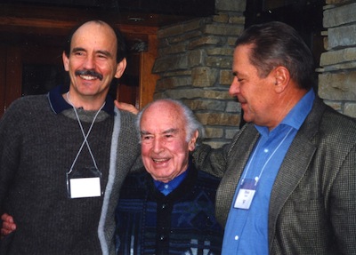 Roger Walsh, Albert Hofmann, and Stan Grof at Fetzer 1998